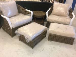 A brand-new patio set available for sale at our Mississauga ReStore.