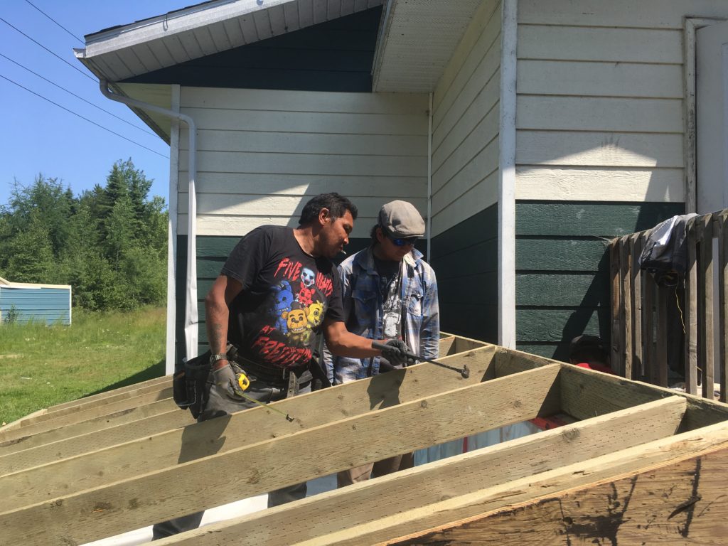 Indigenous Housing Partnership Pikangikum build