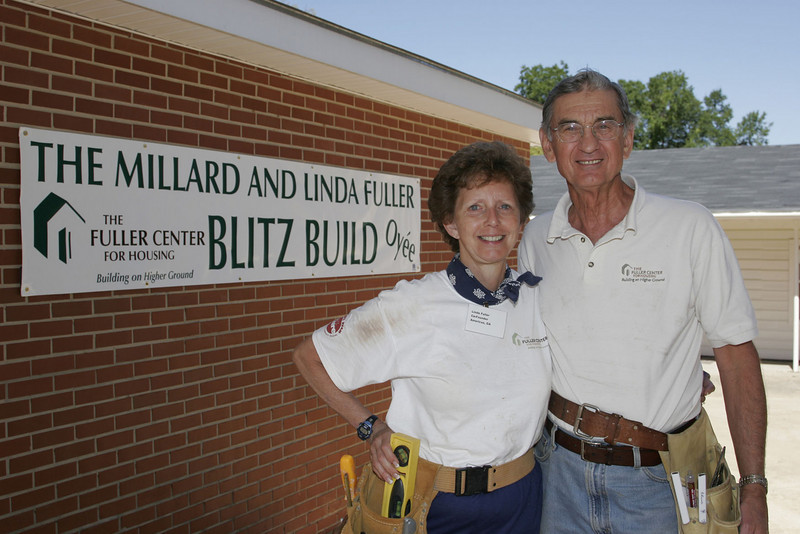 Millard and Linda Fuller, co-founders of Habitat for Humanity.