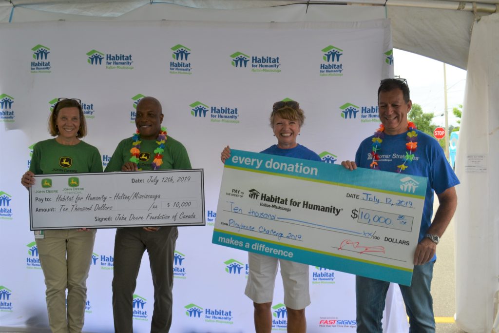 Both Innomar and John Deere donated $10,000 to Habitat HM to support our build projects. 