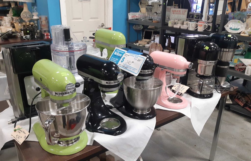 Brand name kitchen appliances; Donate your inventory to a nonprofit like Habitat HMD.