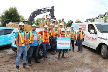Nissan Canada Foundation celebrates 25 years of giving back on Habitat HM  build site