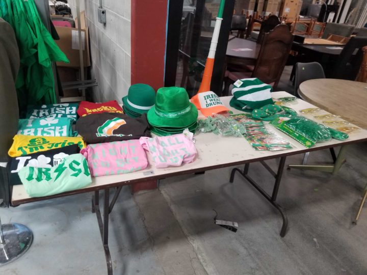 St. Patrick's Day shirts and other items